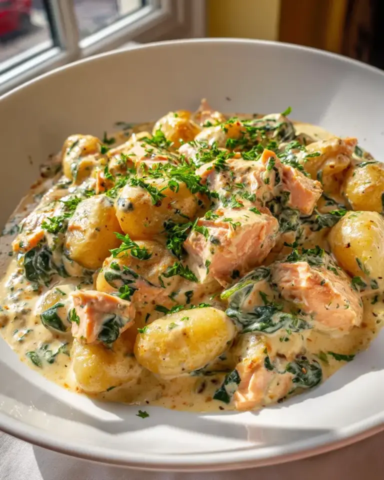 Lachs Gnocchi