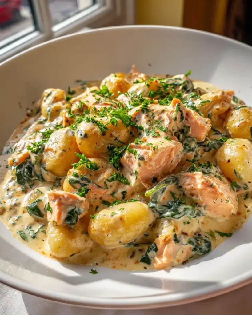 Lachs Gnocchi
