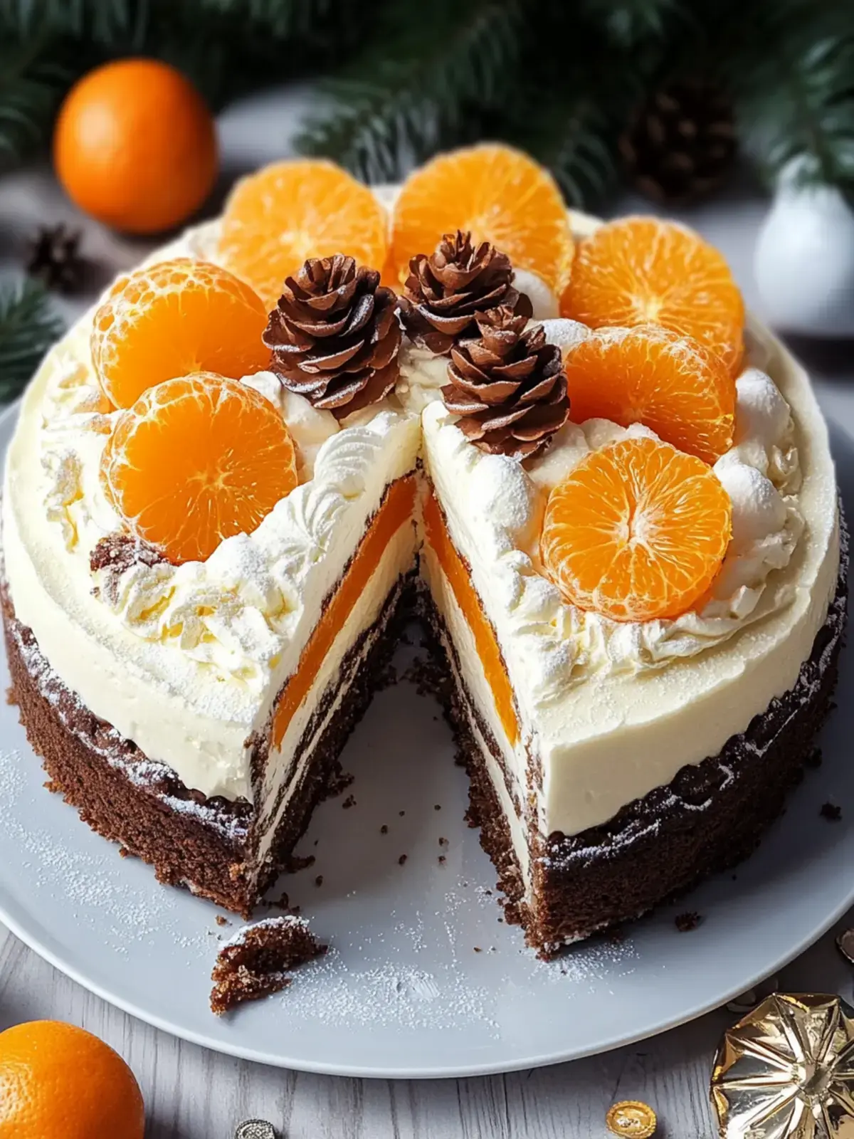 Lebkuchen-Torte mit Paradiescreme