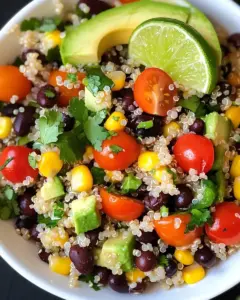 Mexikanischer Quinoa-Salat mit Kreuzkümmel-Limetten-Dressing