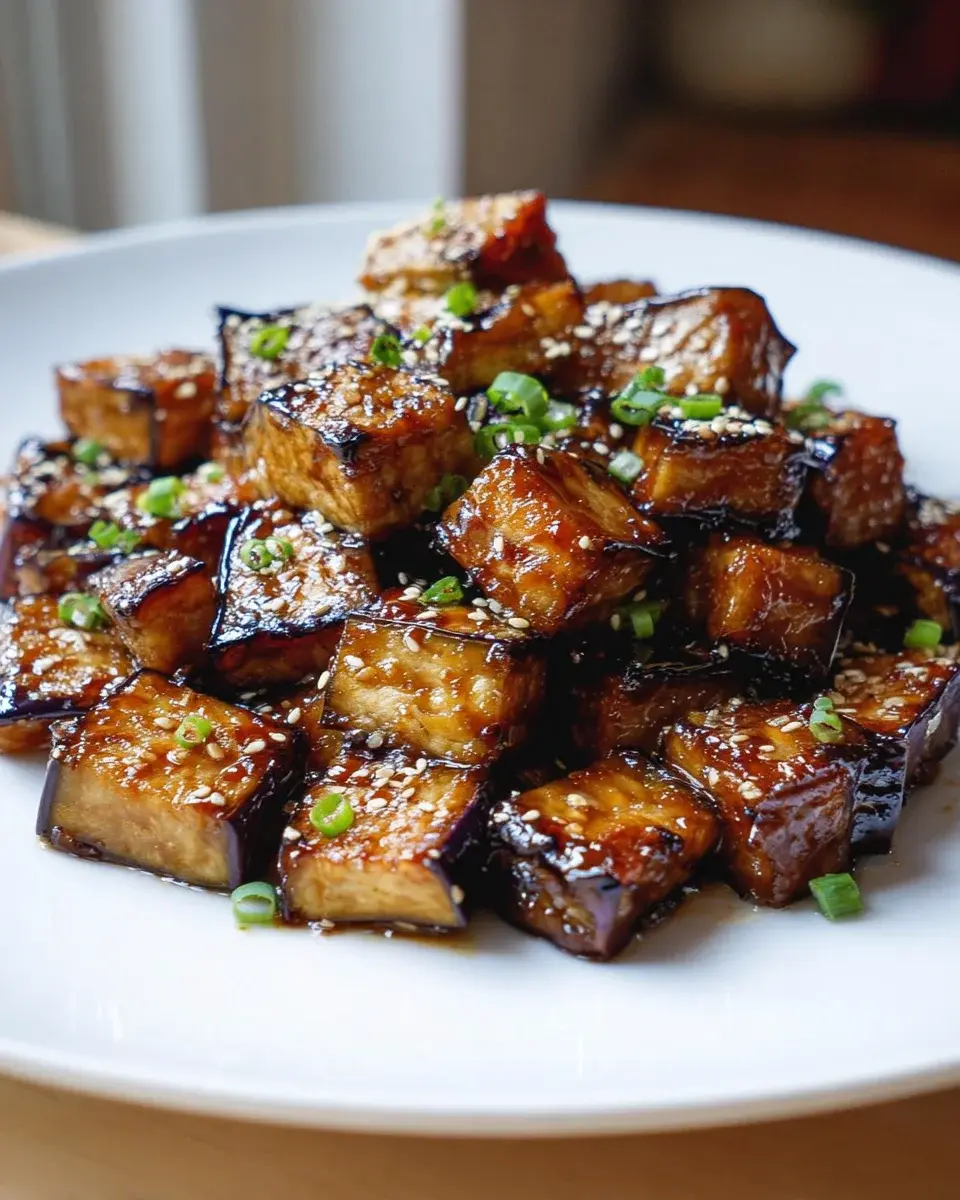 Miso glasiertes Auberginen Rezept