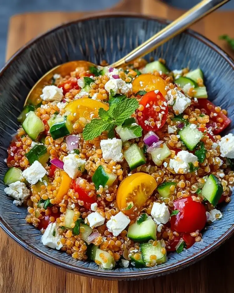 Orientalischer Rote Linsensalat mit Feta