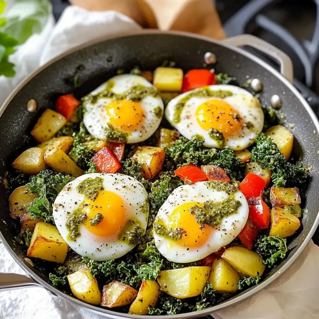 Pesto Eier & Kartoffel Pfanne