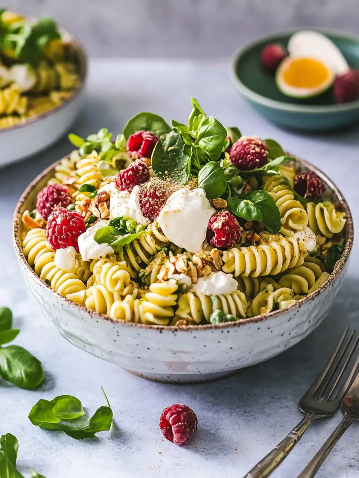 Pesto-Nudeln mit Rucola