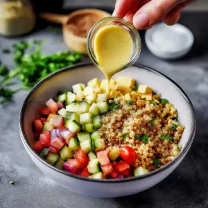 Quinoa Salat mit Kichererbsen