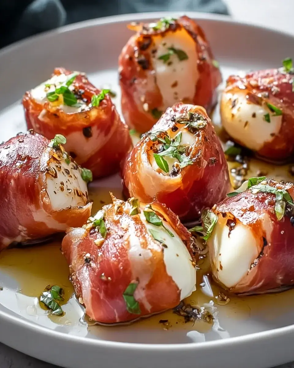 Rindfleisch-Prosciutto-Mozzarella-Häppchen