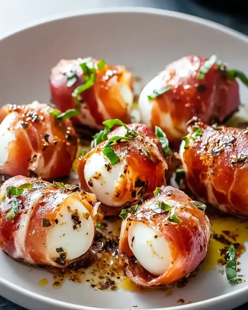 Rindfleisch-Prosciutto-Mozzarella-Häppchen