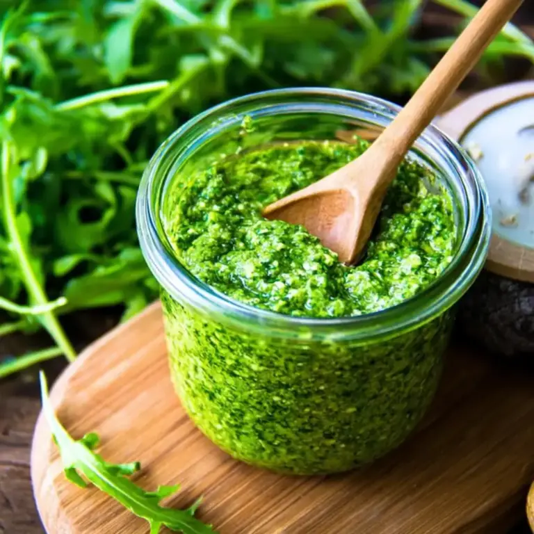 Rucola Pesto mit Cashewkernen