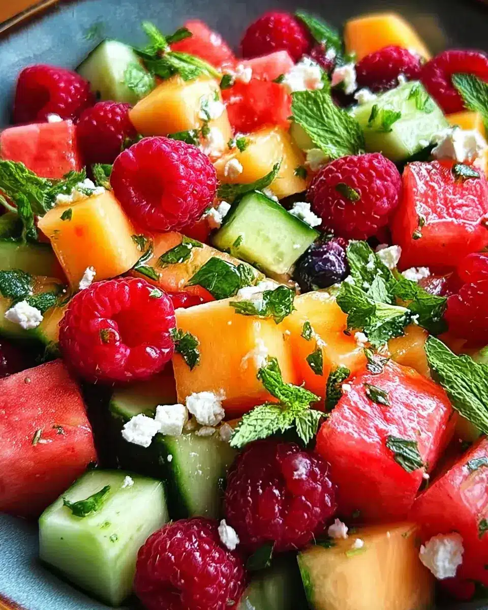 Sommersalat mit Melone