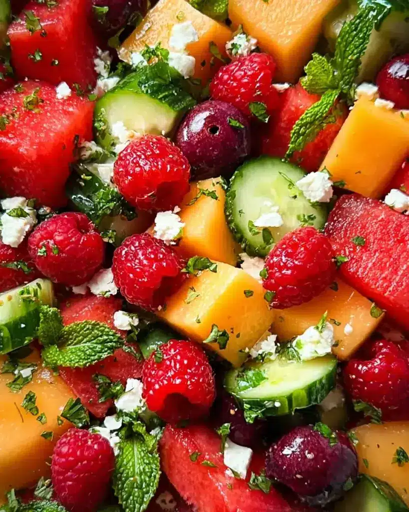 Sommersalat mit Melone