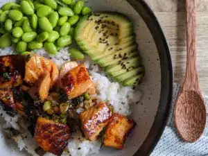Teriyaki Salmon Sushi Bowl