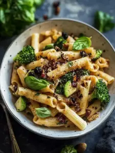 Vegane Pilz-Brokkoli-Pasta