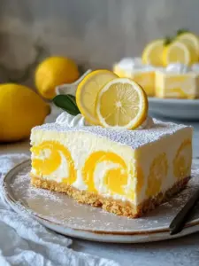 Zitronen Käsekuchen ohne Backen