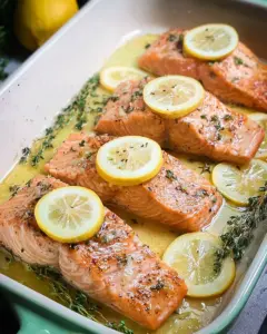 Leckerer Zitronen-Lachs aus dem Ofen