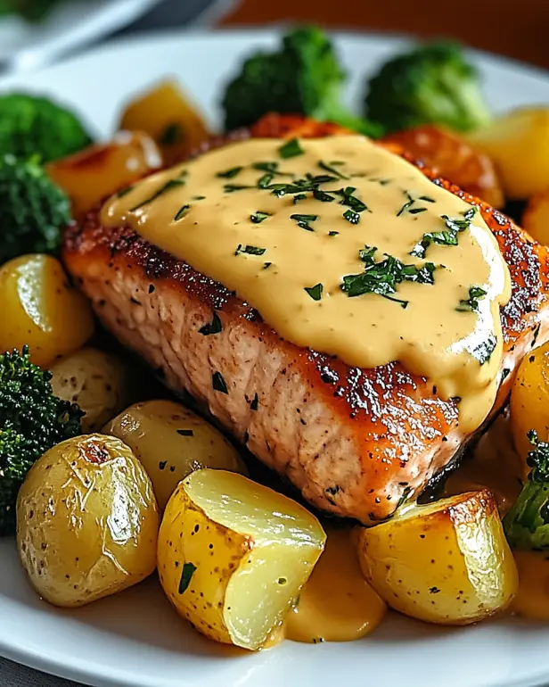 Zitronenbutterlachs mit Kartoffeln