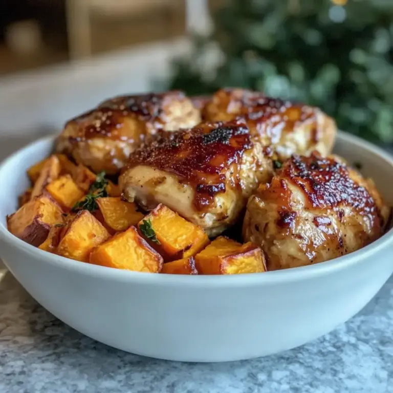 Ahorn-Dijon-Hühnchen-Schüssel Rezept