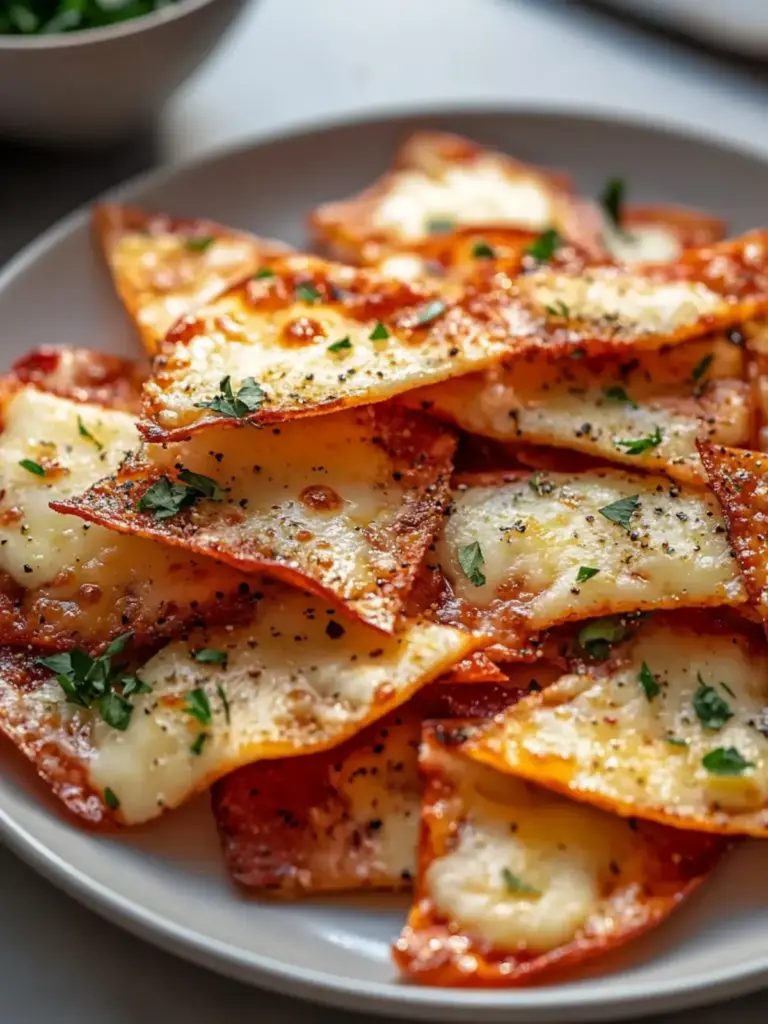 Air Fryer Pizza Chips
