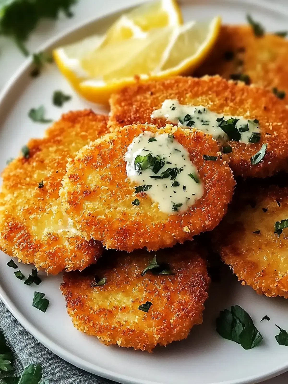 Airfryer Kohlrabi Schnitzel