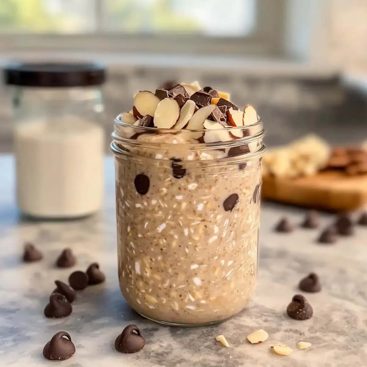 Almond Joy Übernacht-Haferflocken