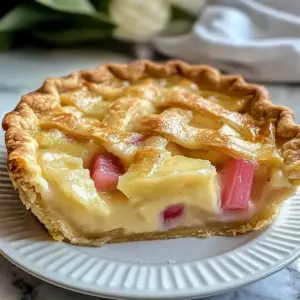 Amische Rhabarberpuddingtorte