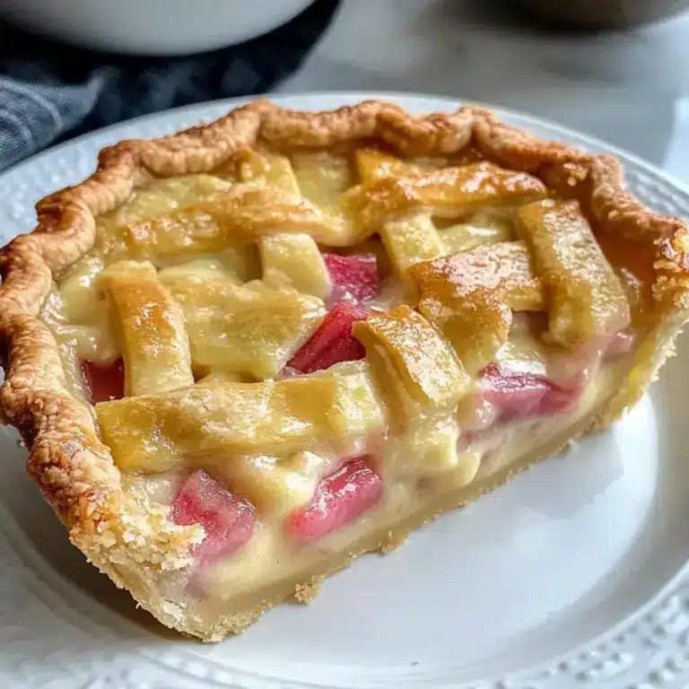 Amische Rhabarberpuddingtorte