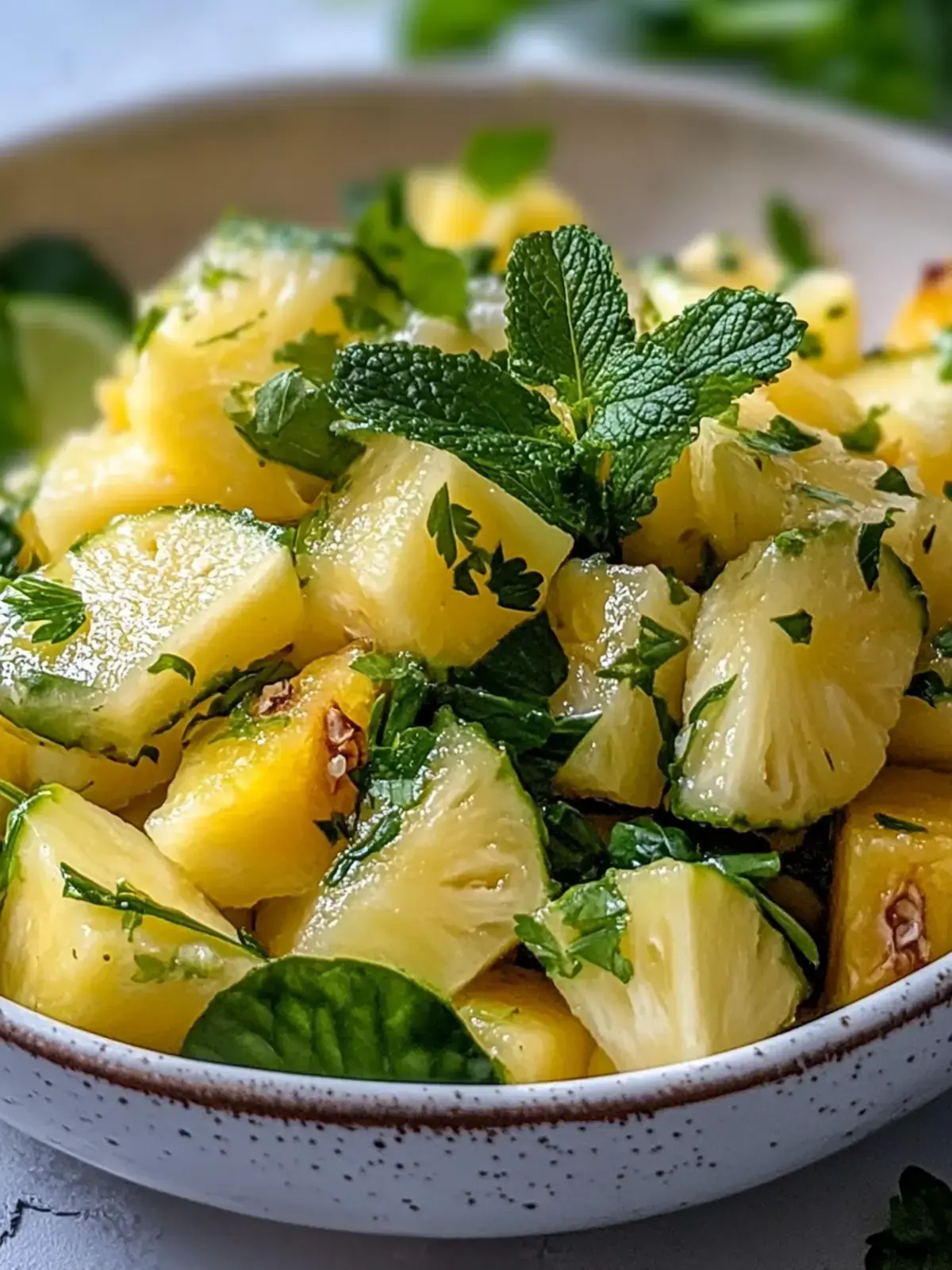 Ananas-Gurkensalat