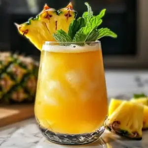 Ananas Ingwer Mocktail Freude