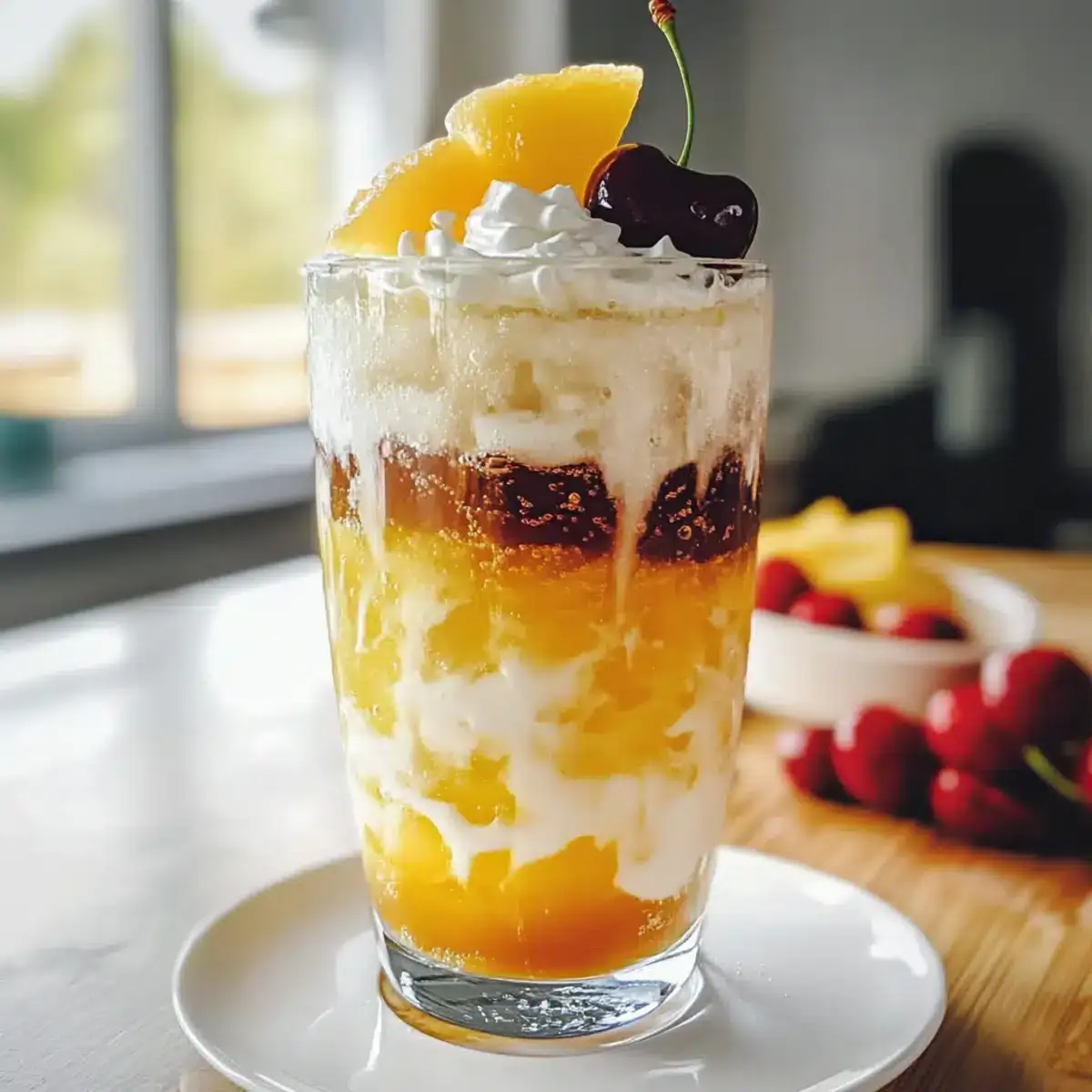 Ananas Kokosnuss Sprite Schmutzige Limonade