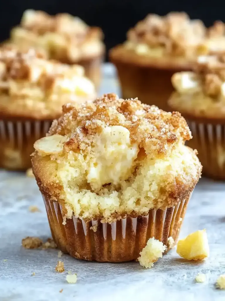Apfel-Crisp-Käsekuchen-Muffins