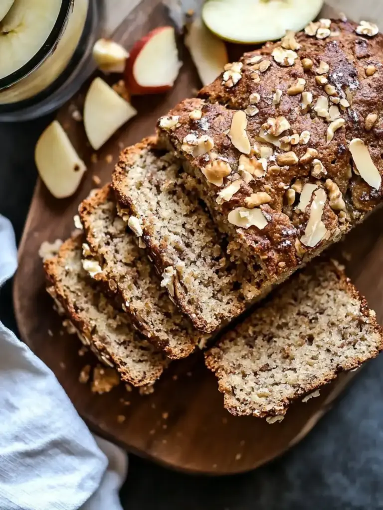 Apfelbrot mit Zimt-Pekannuss-Crunch