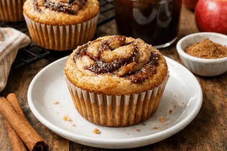 Apfelbutter Swirl Muffins