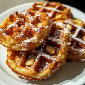 Apfelstrudel Waffel Donuts