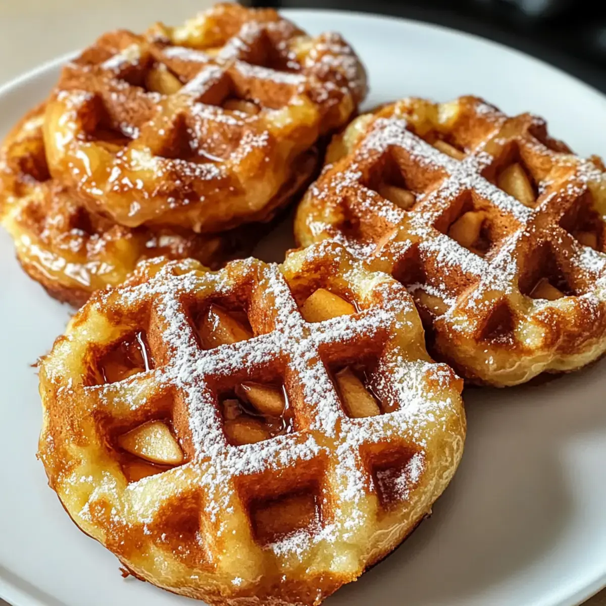 Apfelstrudel Waffel Donuts
