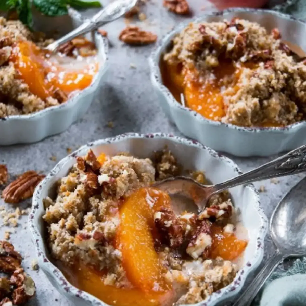 Aprikosen Crumble Rezept