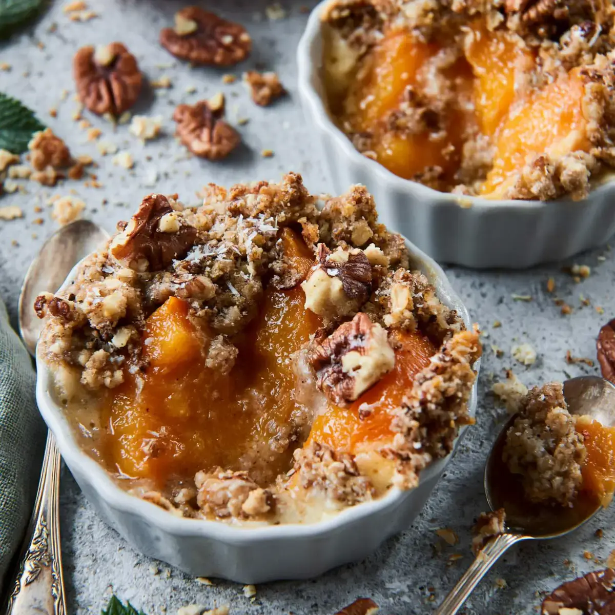 Aprikosen Crumble Rezept