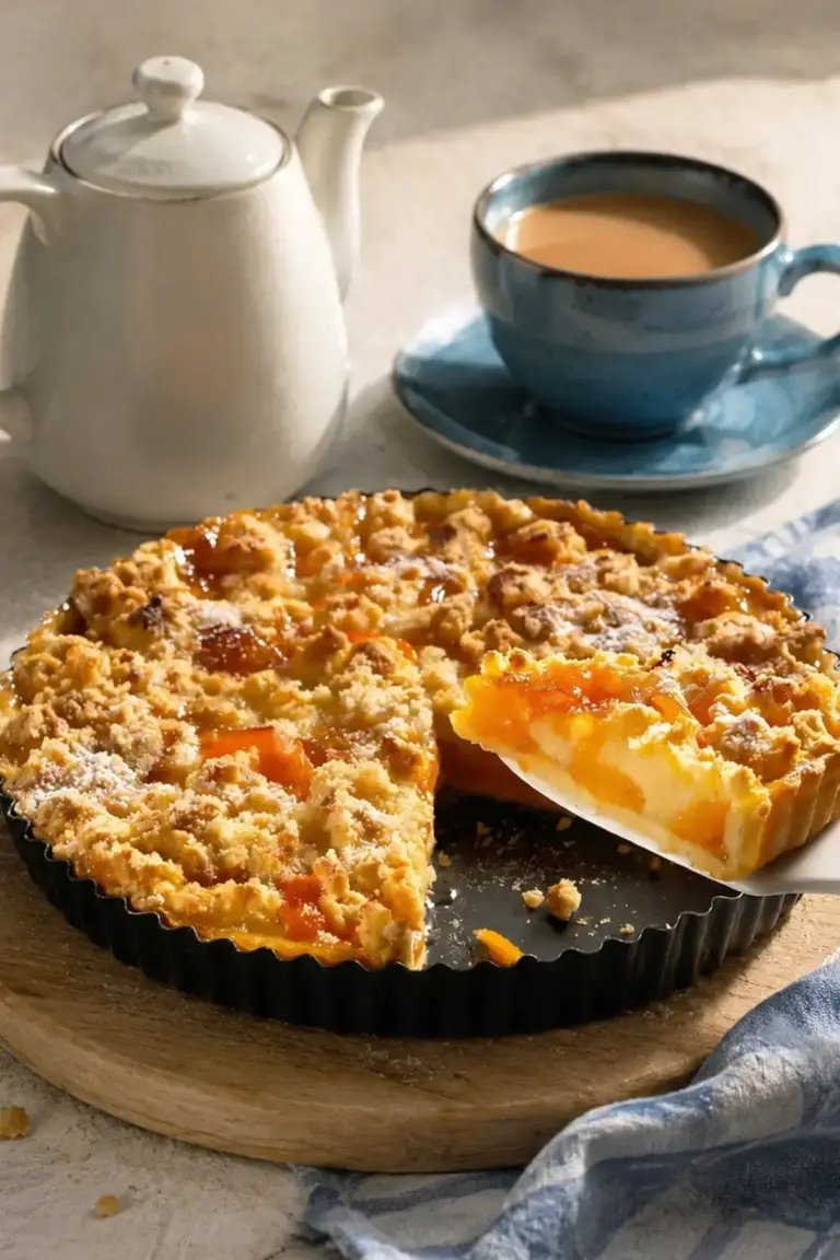 Aprikosen Streusel Tarte