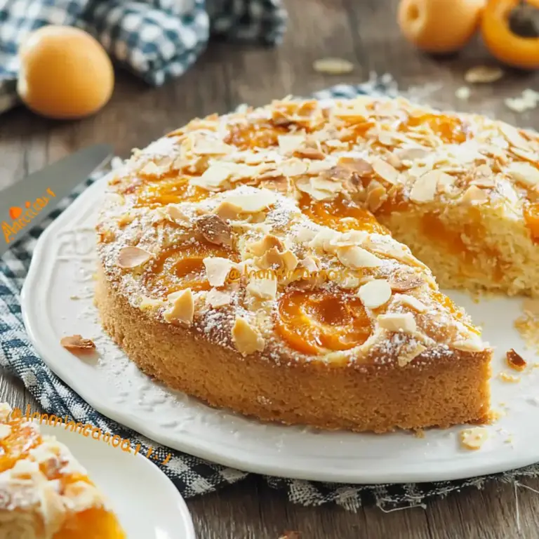 Aprikosenkuchen mit Rührteig