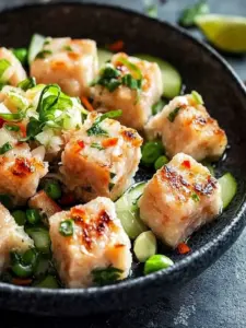 Asiatische Thunfischkuchen mit würziger Mayonnaise