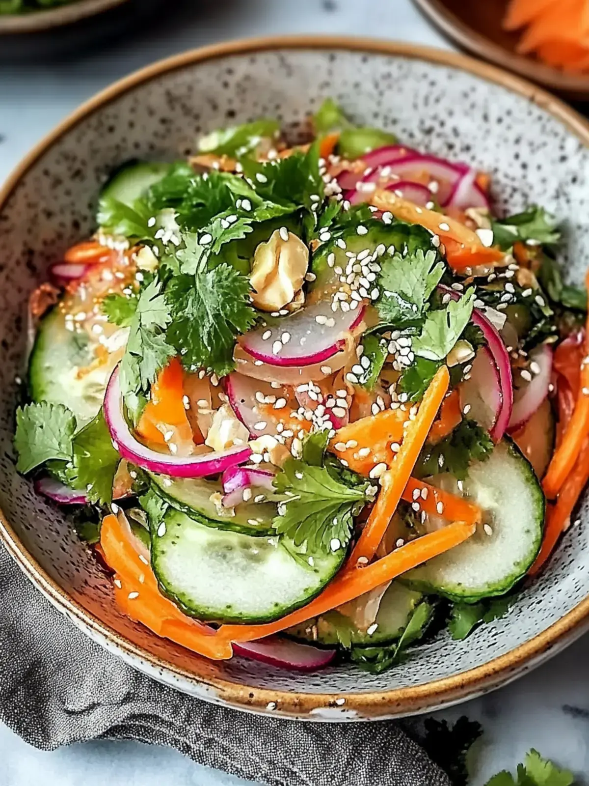 Erfrischender Asiatischer Gurkensalat für heiße Sommertage 2 Asiatischer Gurkensalat