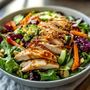 Asiatischer Sesam-Hühnchen-Salat