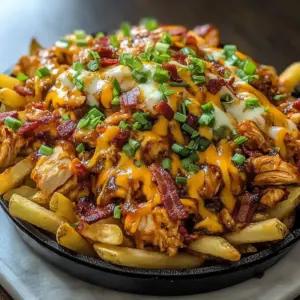 BBQ Hähnchen & Bacon Loaded Fries
