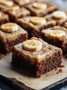 Saftige Bananenbrot Brownies