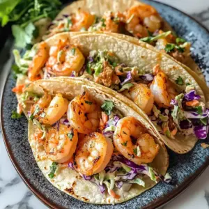 Bang Bang Garnelen Tacos mit knackigem Slaw