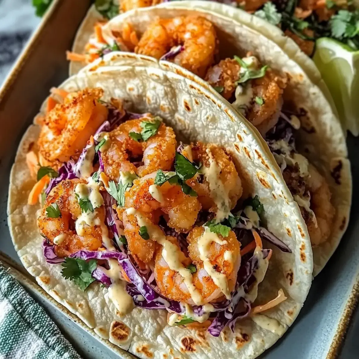 Bang Bang Garnelen Tacos