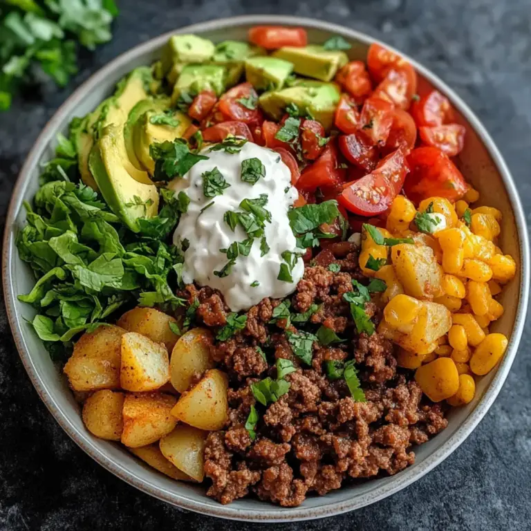 Beladene Kartoffel-Taco-Schüssel