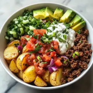 Beladene Kartoffelschalen im Fiesta-Stil