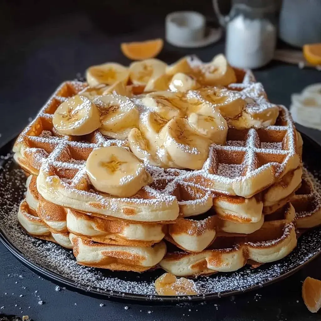 Belgische Vanille Joghurt Waffeln