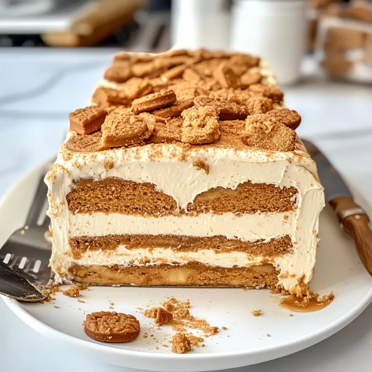 Biscoff Kühlschrankkuchen