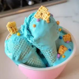 Blaue Mond-Eiscreme
