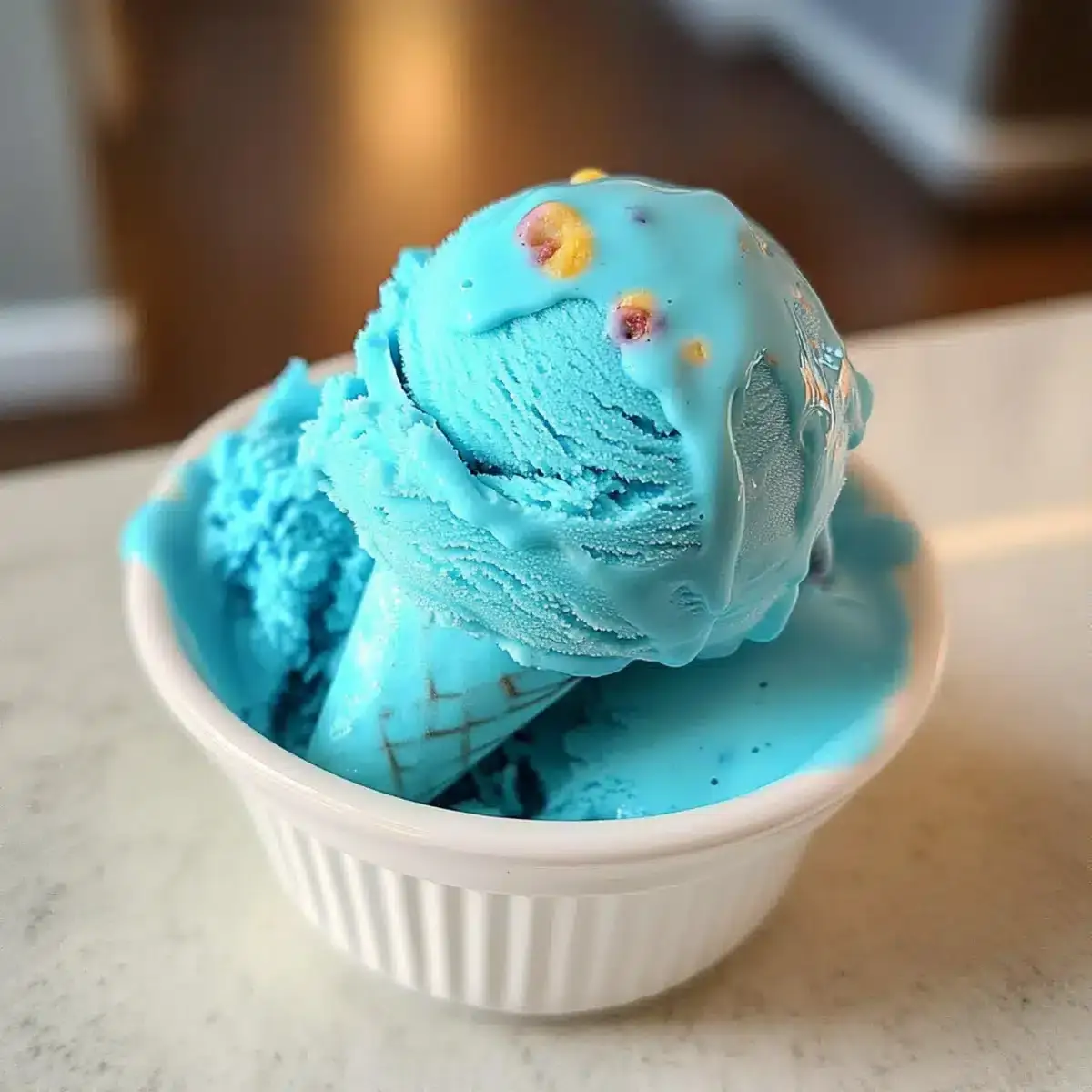 Blaue Mond Eiscreme